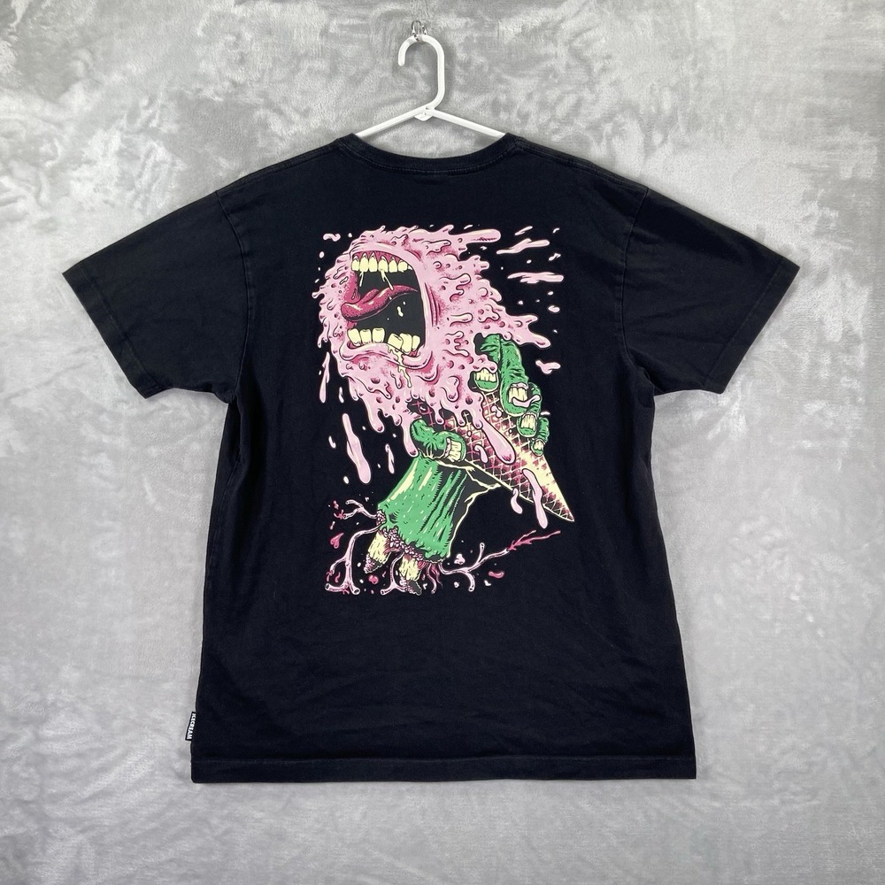 Ice Cream BBC T-Shirt Mens XL Graphic Tee Monster Cone Front Pocket Short Sleeve